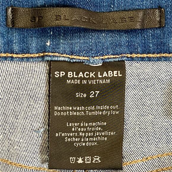 SP Black Label Women's High Rise Skinny Jeans 27 Blue Dark Wash P9585ML Casual - Picture 5 of 8